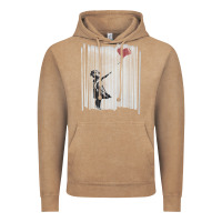 Vintage Coffee banksy balloon girl cute Vintage Hoodie - maiPhamDesign