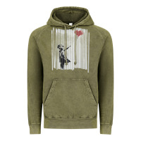 Vintage Olive banksy balloon girl cute Vintage Hoodie - maiPhamDesign