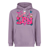 Lavender lpn cancer  nurse with Heavyweight Hoodie - AdoDesignShop