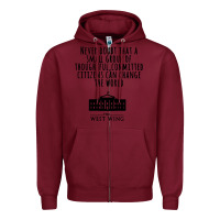 Burgundy West Wing My Favorite People Zipper Hoodie - maiPhamDesign