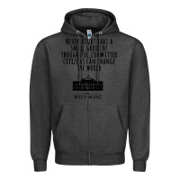 Charcoal Heather West Wing My Favorite People Zipper Hoodie - maiPhamDesign