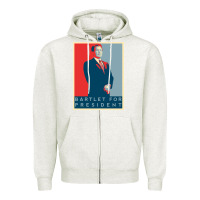 Oatmeal Heather Bartlet For President Lover Gift Zipper Hoodie - maiPhamDesign
