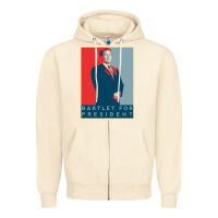 Sandshell Bartlet For President Lover Gift Zipper Hoodie - maiPhamDesign