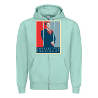 Seafoam Bartlet For President Lover Gift Zipper Hoodie - maiPhamDesign