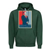 Sports Green Bartlet For President Lover Gift Zipper Hoodie - maiPhamDesign
