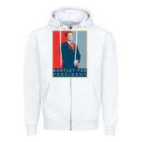 White Bartlet For President Lover Gift Zipper Hoodie - maiPhamDesign
