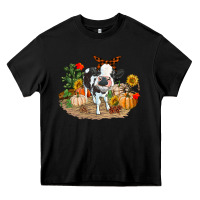 Black Fall baby cow Heavy Core Tee - RanaPortraitStore