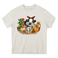 Cream Fall baby cow Heavy Core Tee - RanaPortraitStore