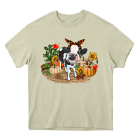 Mossy Fall baby cow Heavy Core Tee - RanaPortraitStore