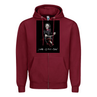 Burgundy Saw I Want To Play A Game Picture Zipper Hoodie - maiPhamDesign