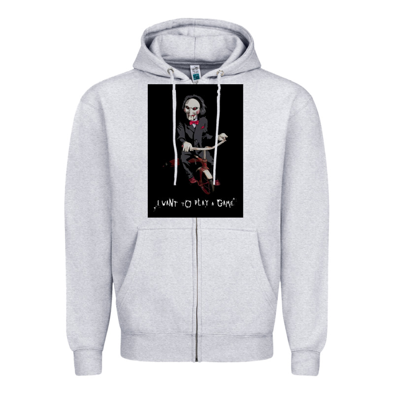 Saw I Want To Play A Game Picture Zipper Hoodie by maiPhamDesign | Teevron