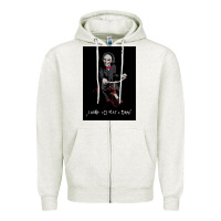Oatmeal Heather Saw I Want To Play A Game Picture Zipper Hoodie - maiPhamDesign