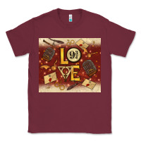 Burgundy wizard love Classic Tee - TumblerDesignByShophia