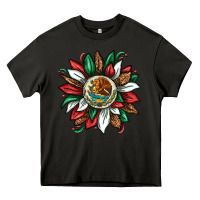 Asphalt Mexican Sunflower Heavy Core Tee - texasbilliewilder