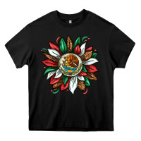 Black Mexican Sunflower Heavy Core Tee - texasbilliewilder
