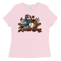 Bubblegum Pink It's a Baseball kinda day Ladies Tee - HowdyJamesFarm