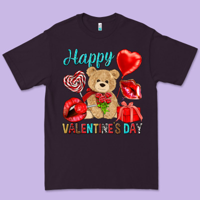 Happy Valentines Day Valentine's Day Premium Tee Designed By Howdyjamesfarm