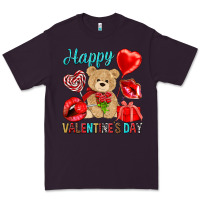 Plum happy valentines day Valentine's Day Premium Tee - HowdyJamesFarm