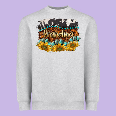 Western Grandma Heavyweight Sweatshirt Designed By Barkaloodesign