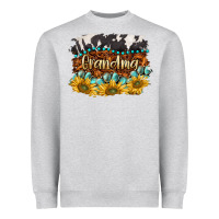 Heather Grey western grandma Heavyweight Sweatshirt - BarkalooDesign