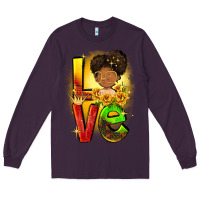 Plum Love Juneteenth Long Sleeve Tee - FaDigitalArtStudio