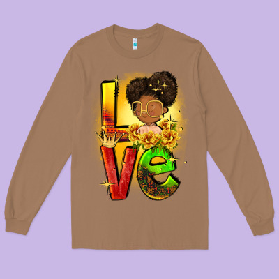 Love Juneteenth Long Sleeve Tee Designed By Fadigitalartstudio