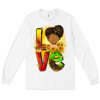 White Love Juneteenth Long Sleeve Tee - FaDigitalArtStudio