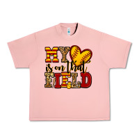 Salmon my heart is on that field softball Urban Heavy Tee - Jasminsmagicworld