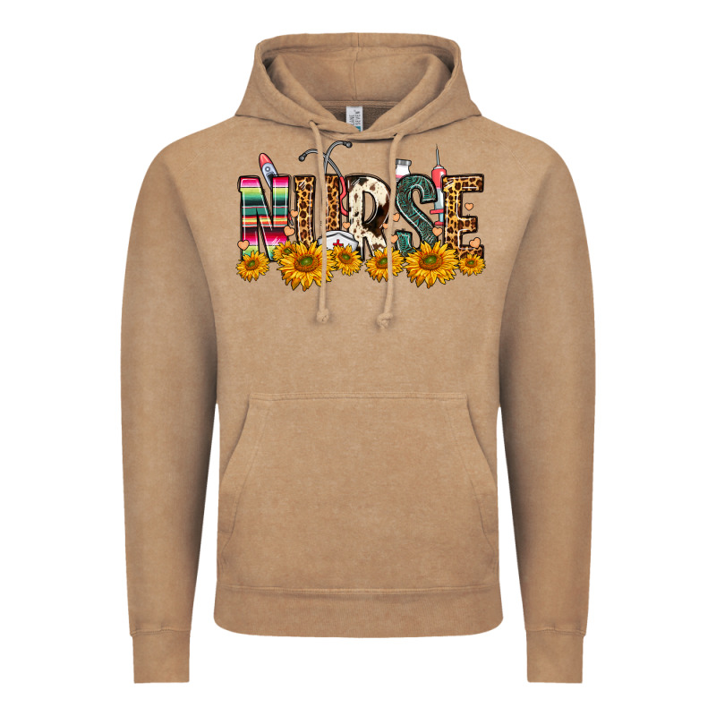 Western Nurse Sunflower Vintage Hoodie by FaDigitalArtStudio | Teevron