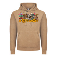 Vintage Coffee Western Nurse Sunflower Vintage Hoodie - FaDigitalArtStudio