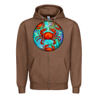 Chestnut crab Zipper Hoodie - BarkalooDesign