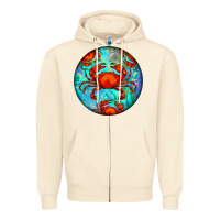 Sandshell crab Zipper Hoodie - BarkalooDesign