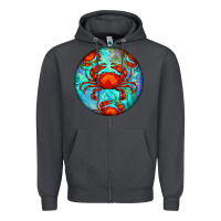 Smoke crab Zipper Hoodie - BarkalooDesign