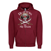 Burgundy Dead Men Tell No Tales Funny Gifts Boy Girl Zipper Hoodie - maiPhamDesign