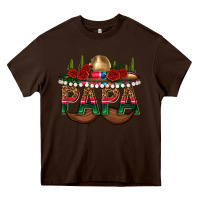 Chocolate Brown Papa Heavy Core Tee - texasbilliewilder