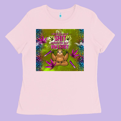 Inhale The Good Shit Exhale The Bad Bullshit Ladies Tee Designed By Tumblerdesignbyshophia