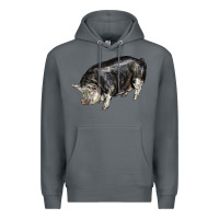 Rock poland china pig Premium Hoodie - LillyAllenDesigns