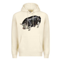 Sandshell poland china pig Premium Hoodie - LillyAllenDesigns