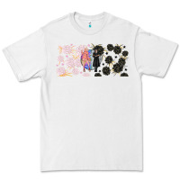 White gothic girl and colorful girl best friends with Premium Tee - TumblerDesignByShophia