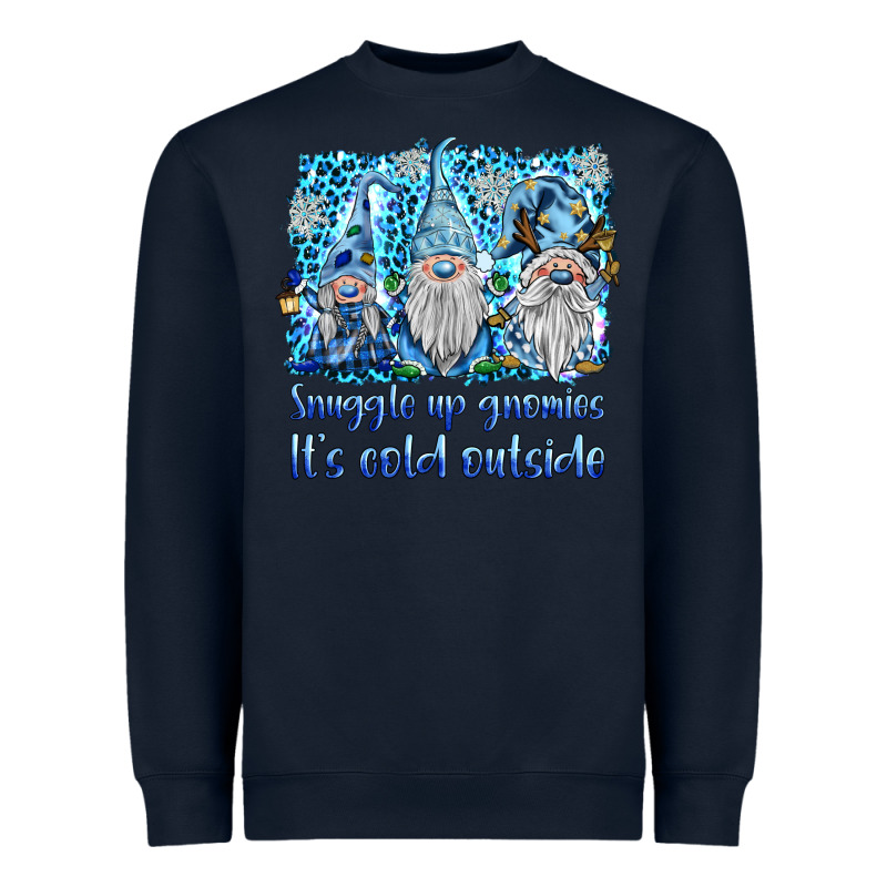 Snuggle Up Gnomies It's Coll Outside Heavyweight Sweatshirt by BarkalooDesign | Teevron