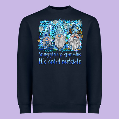 Snuggle Up Gnomies It's Coll Outside Heavyweight Sweatshirt Designed By Barkaloodesign