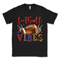 Black Football vibes red and blue Classic Tee - HowdyJamesFarm
