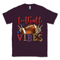 Plum Football vibes red and blue Classic Tee - HowdyJamesFarm