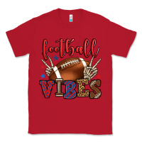 Red Football vibes red and blue Classic Tee - HowdyJamesFarm