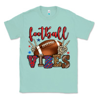 Seafoam Football vibes red and blue Classic Tee - HowdyJamesFarm