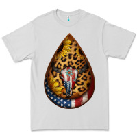 Dove Grey american sunflower bullskull teardrop earrings Premium Tee - Jasminsmagicworld