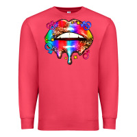 Cardinal pride lips Premium Sweatshirt - AdoDesignShop