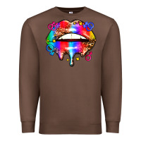 Chestnut pride lips Premium Sweatshirt - AdoDesignShop