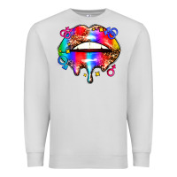 Dove Grey pride lips Premium Sweatshirt - AdoDesignShop