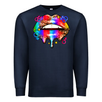 Navy pride lips Premium Sweatshirt - AdoDesignShop